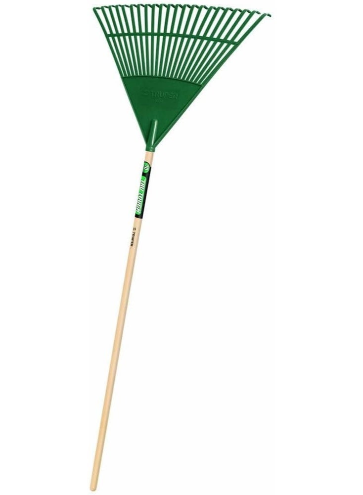 مجرفة كبيرة لأوراق الحديقة برأس بلاستيكي 30 سنًا ومقبض طويل - Image 2